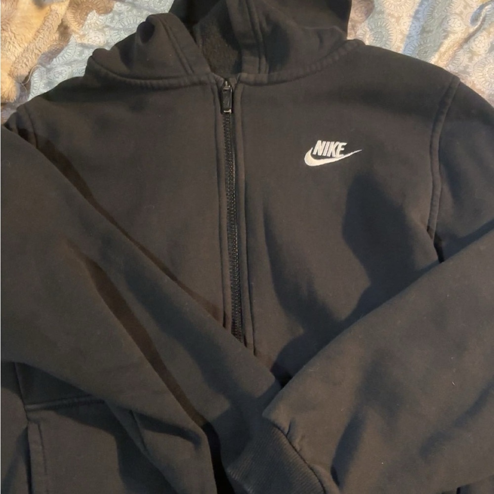 women’s xs aka girls size L black nike zip up
